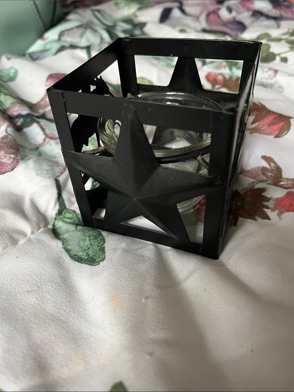 Texas Star Roping Cowboy Votive Holder